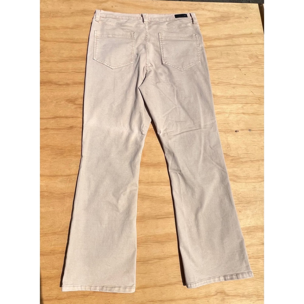 Nicole Miller New York Soho High Rise Boot Cut Pants Tan Khaki Size 14 NWT - Picture 7 of 7